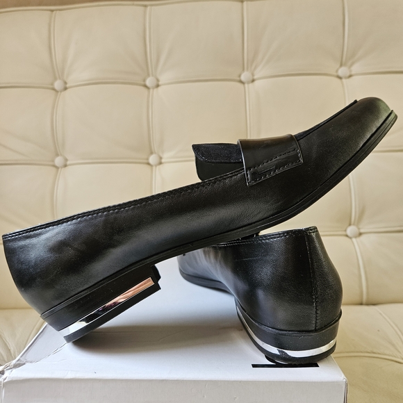 Bar III Black Leather Dress Loafers Flats-Size 10M - Picture 4 of 7